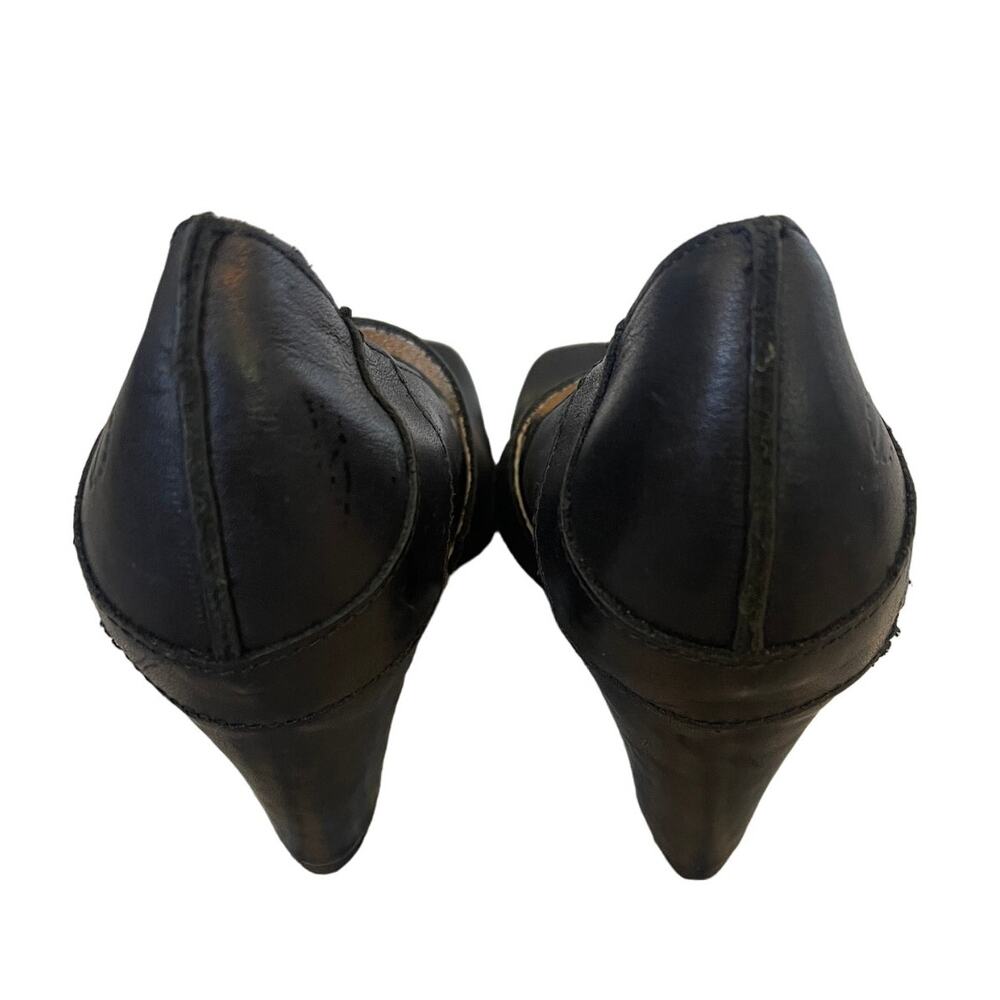 Sergio Tomani 9 Luxury Leather Mary Janes Slip On Straps Shoes Black EU39 - Picture 3 of 7